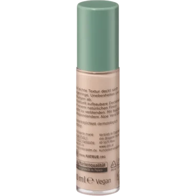 Back of alverde 12h Perfect Me Concealer 30, 10 ml, showing product packaging and information