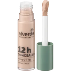 alverde 12h Perfect Me Concealer shade 30, 10 ml, liquid concealer with aloe vera and buildable coverage