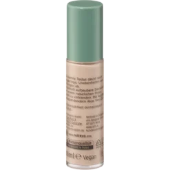 Back of alverde 12h Perfect Me Concealer 40, 10 ml, showing packaging and product information