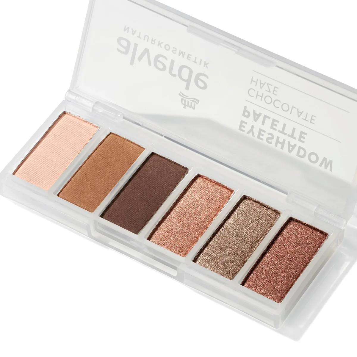 Alverde Chocolate Haze Eyeshadow Palette, 7.8 g alverde Chocolate Haze Eyeshadow Palette 20 with six matte and shimmer eyeshadows, 7.8 g