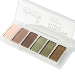 alverde Evergreen Dream Eyeshadow Palette 50 with six matte and shimmer eyeshadows, 7.8 g
