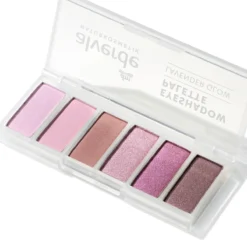 alverde Lavender Glow Eyeshadow Palette 60 with six matte and shimmer eyeshadows, 7.8 g