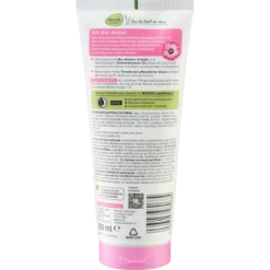 Back of alverde Mama Cream Oil Shower Gel showing ingredients and product information