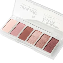alverde Soft Rosé Eyeshadow Palette 40 with six matte and shimmer eyeshadows, 7.8 g