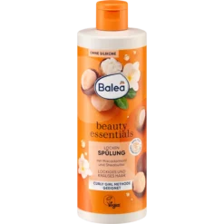 Balea Beauty Essentials Curl Conditioner with shea butter and macadamia oil for curly and coily hair, 350 ml