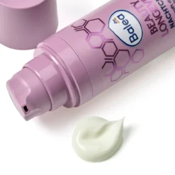 Balea Beauty Longevity Night Cream, 50 ml Balea Beauty Longevity Night Cream dispenser with a swatch of cream