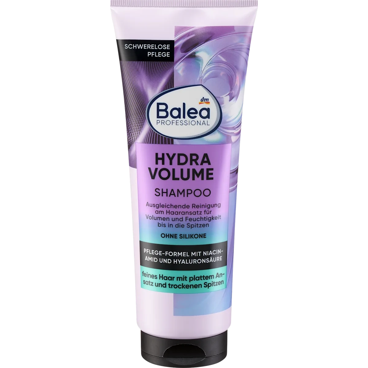Balea Professional Hydra Volume Shampoo, 250 ml Balea Professional Hydra Volume Shampoo with hyaluronic acid and niacinamide for fine hair, 250 ml