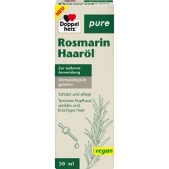 Front of Doppelherz pure Rosemary Hair Oil 50 ml packaging