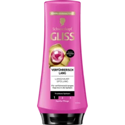 Gliss Seductively Long Conditioner with biotin complex and peony essence for long damaged hair, 200 ml