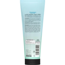 Back of ISANA Professional Deep Cleansing Shampoo 250 ml showing ingredients and product information