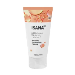 ISANA Retinal Overnight Cream anti-aging facial moisturizer with retinal and shea butter