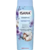 Front of ISANA Sensitive Shampoo 300 ml for normal hair and a sensitive scalp