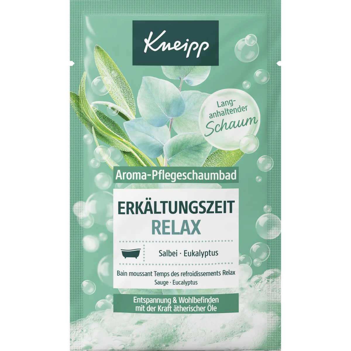 Kneipp Cold Season Relax Aroma Bubble Bath, 50 ml Kneipp Cold Season Relax Aroma Bubble Bath 50 ml with sage and eucalyptus essential oils