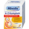 Mivolis A-Z Complete Multivitamin & Mineral, 100 Tablets Mivolis A-Z Complete multivitamin and mineral supplement with 24 essential nutrients, 100 tablets