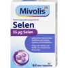 Mivolis Selenium supplement with 55 µg selenium per daily tablet for immune and thyroid function, 60 tablets