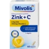 Mivolis Zinc + Vitamin C Depot front package with 300 mg vitamin C, zinc and 60 capsules