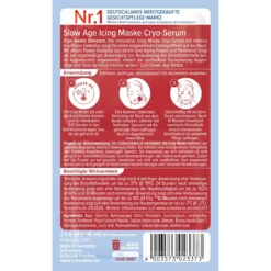 Schaebens Slow Age Icing Mask Cryo-Serum packaging, back view